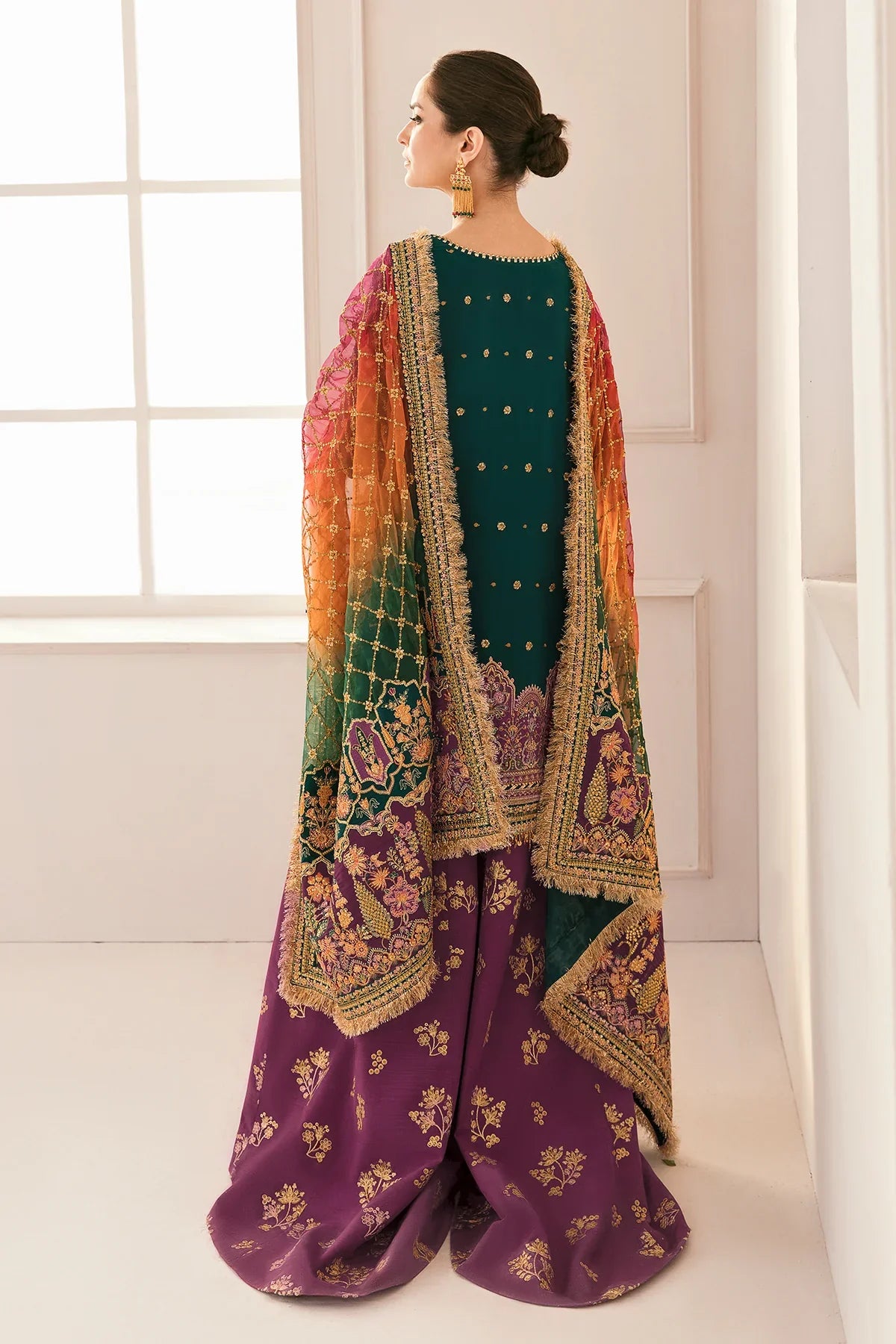 BAROQUE EMBROIDERED UNSTITCHED 3PC SUIT | KPA0069