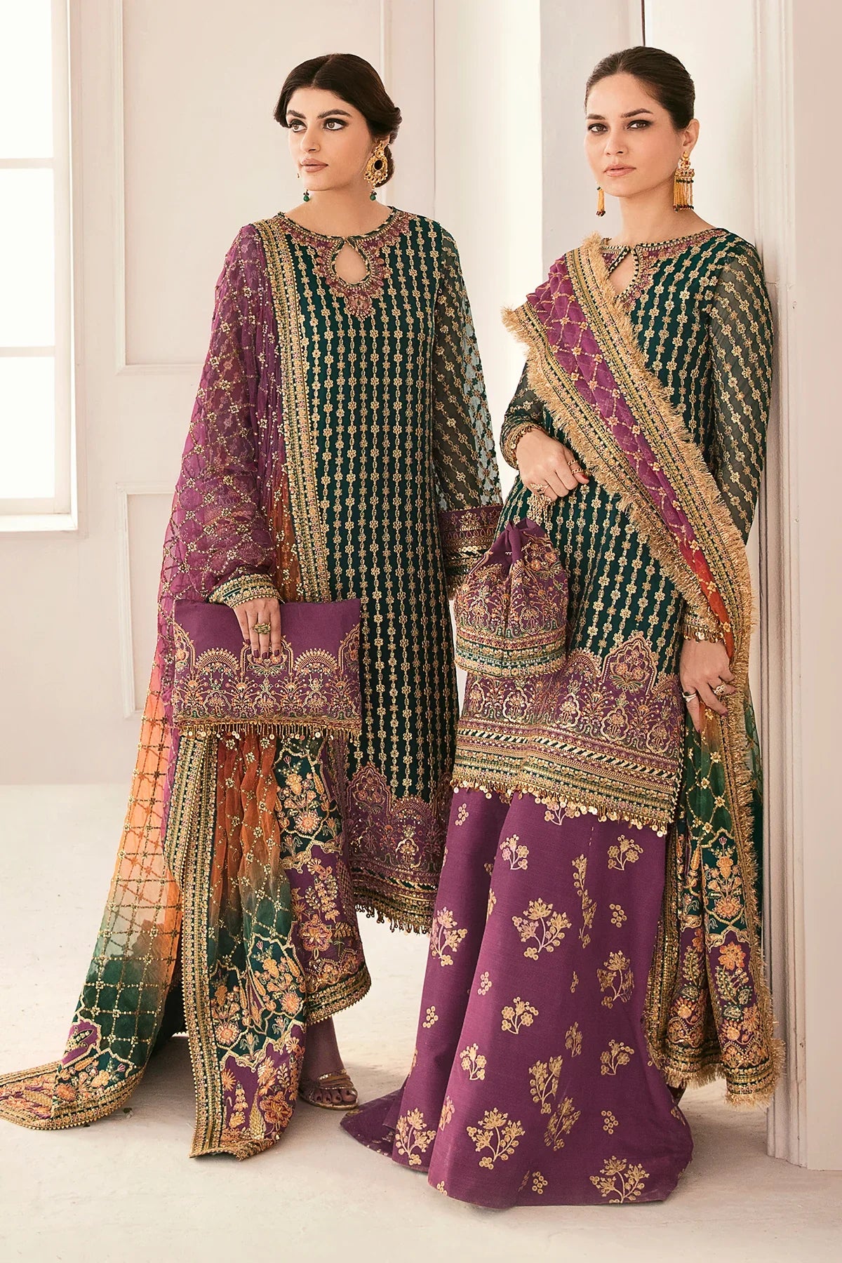 BAROQUE EMBROIDERED UNSTITCHED 3PC SUIT | KPA0069