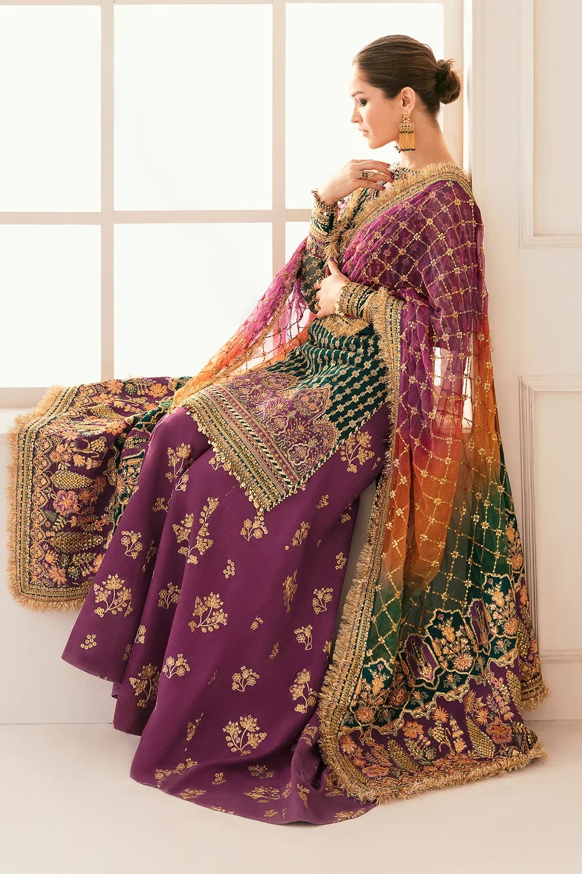 BAROQUE EMBROIDERED UNSTITCHED 3PC SUIT | KPA0069