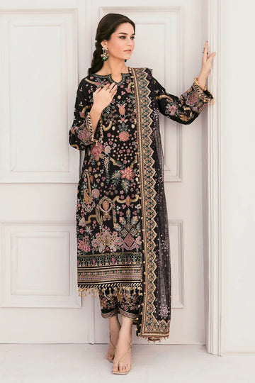 BAROQUE HEAVY EMBROIDERED BRIDAL UNSTICHED 3PC| KPA0074