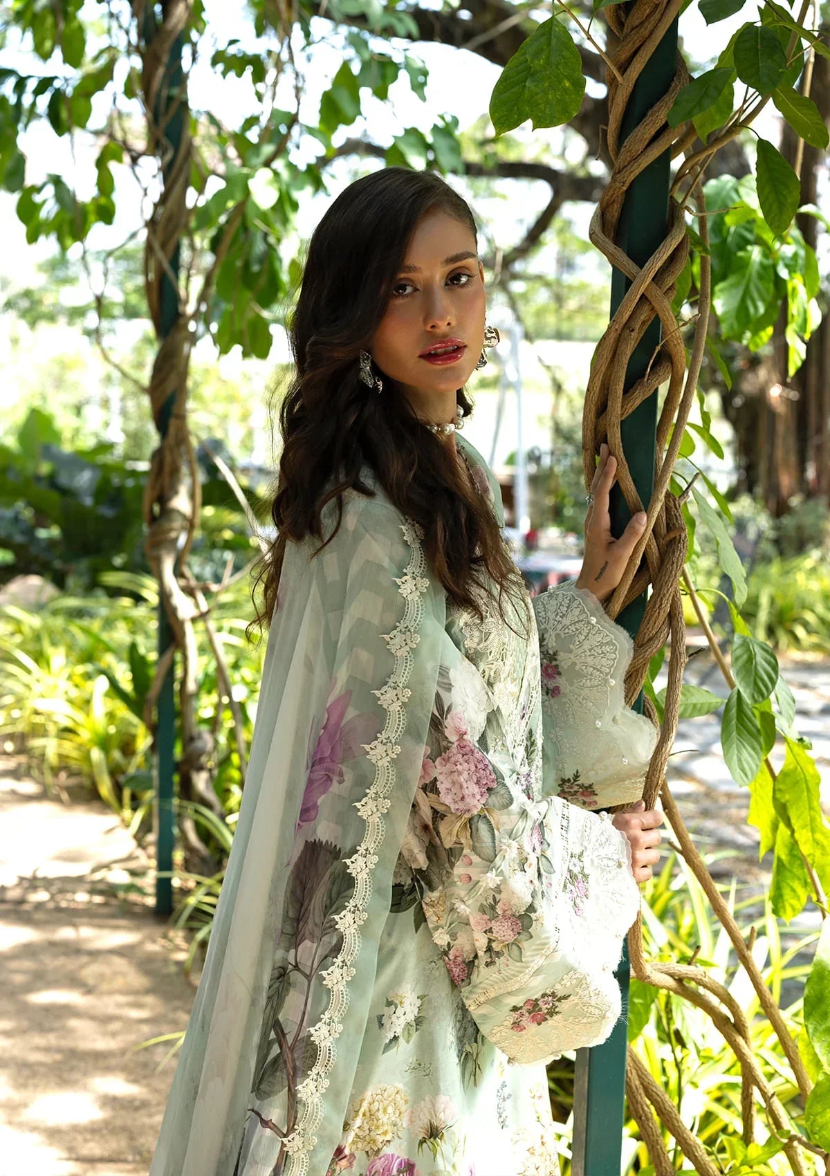 ELAAF PRINTED EMBROIDERED UNSTICHED 3PC SUIT | KPA0099