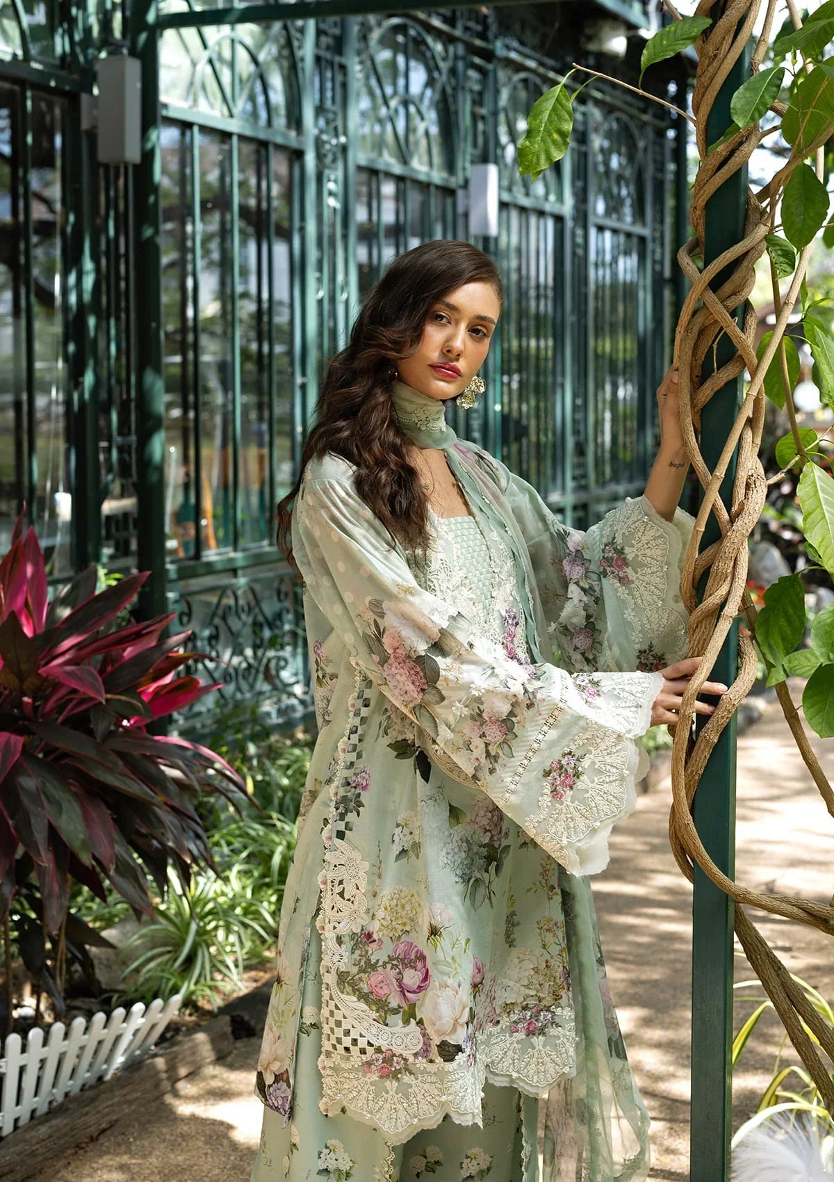 ELAAF PRINTED EMBROIDERED UNSTICHED 3PC SUIT | KPA0099