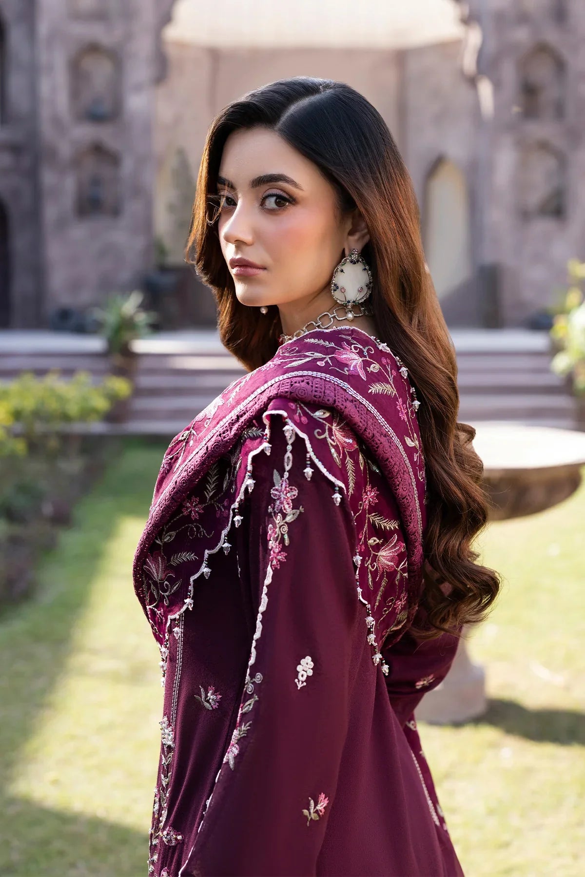RAEESA PREMIUM EMBROIDERED UNSTITCHED 3PC SUIT | KPA0109