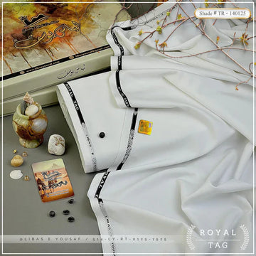 Royal Tag | Crafted by Libas e Yousaf | Wash & Wear | Summer | Off White