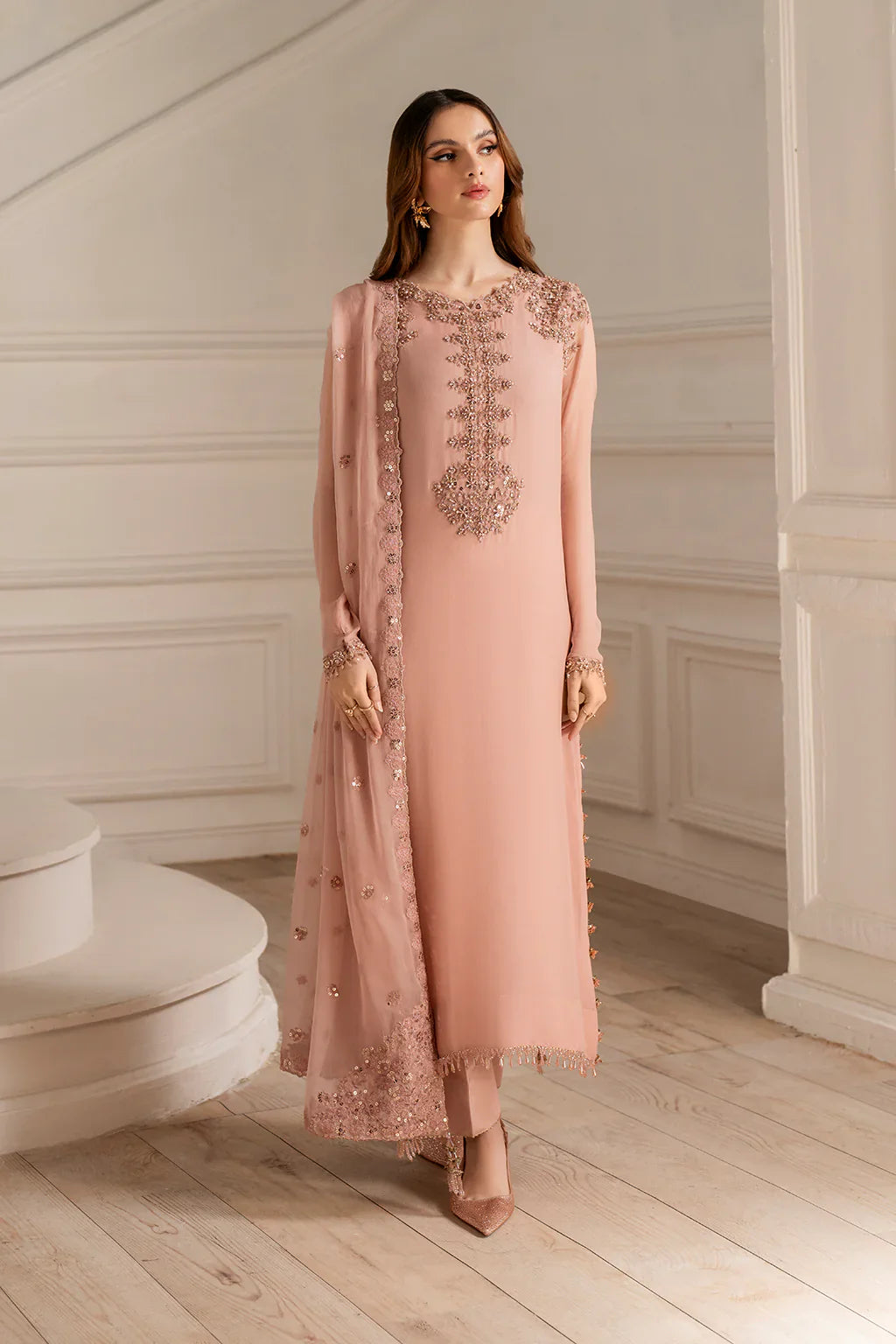 IZNIK CHIFFON Unstitched 3PC SUIT| KPA0056