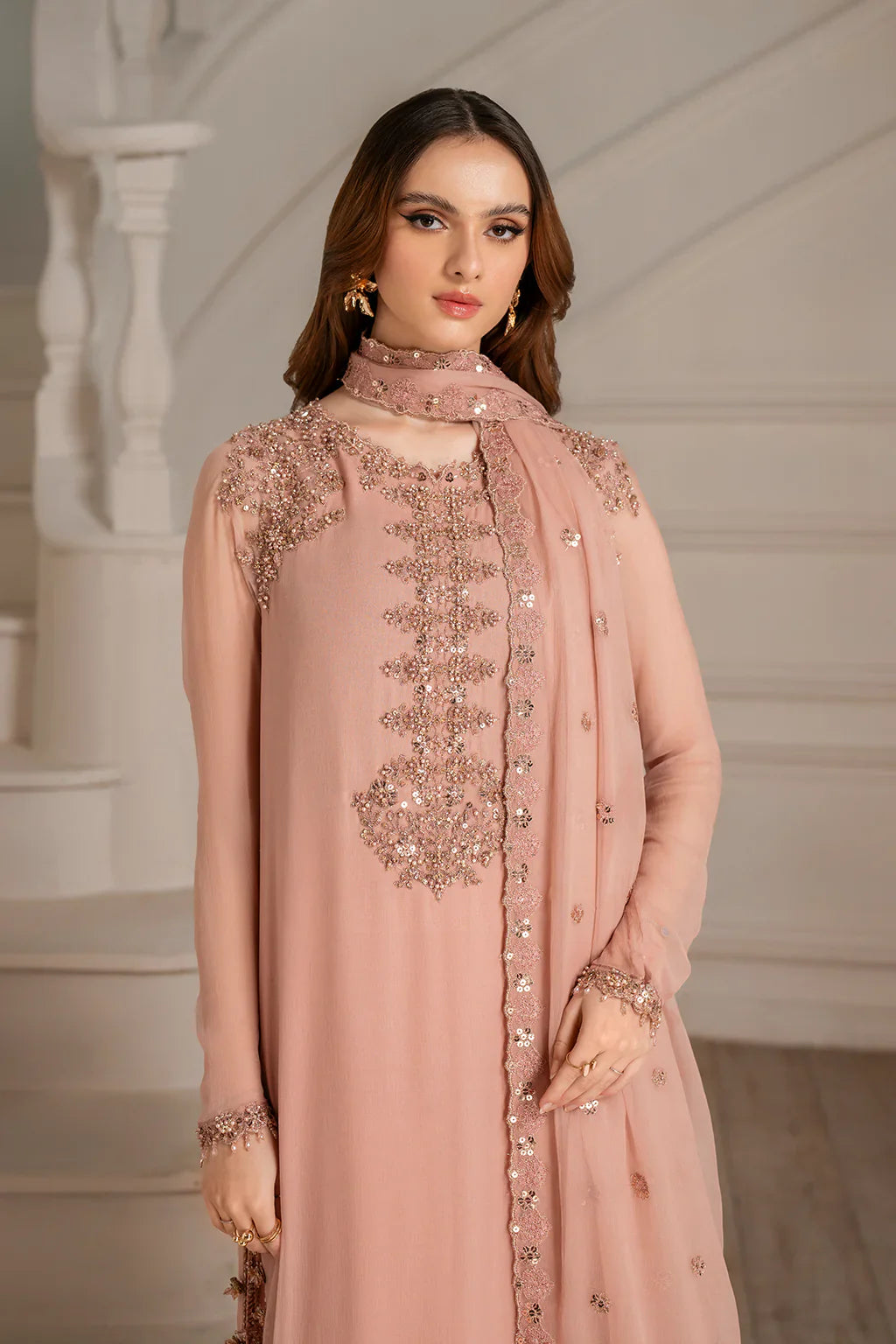 IZNIK CHIFFON Unstitched 3PC SUIT| KPA0056