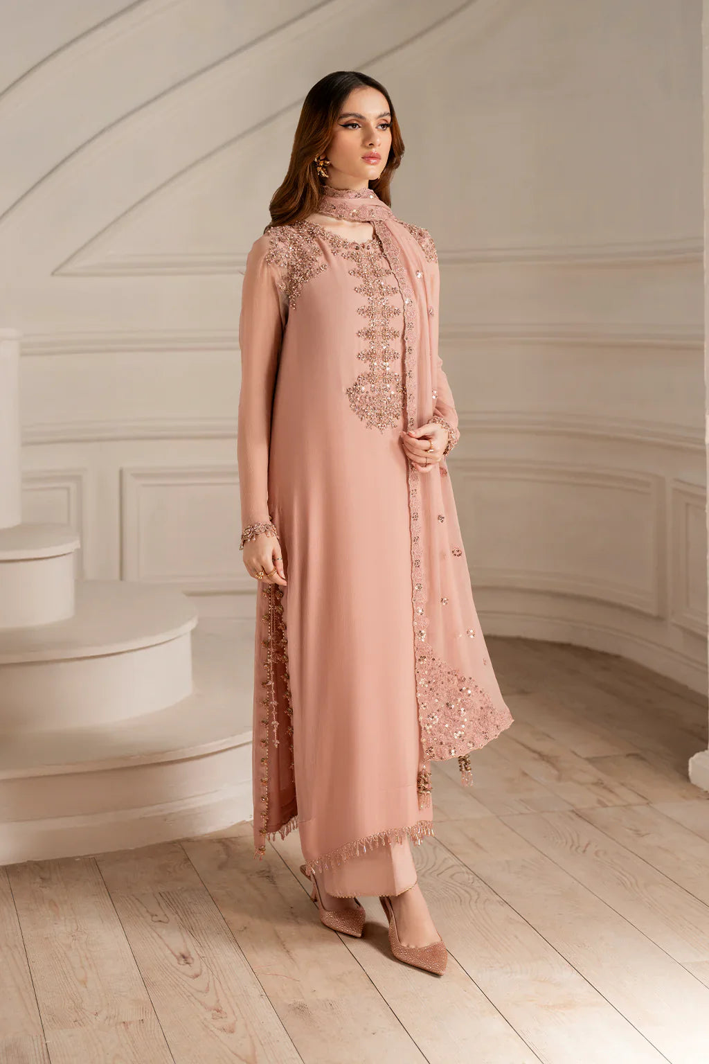 IZNIK CHIFFON Unstitched 3PC SUIT| KPA0056