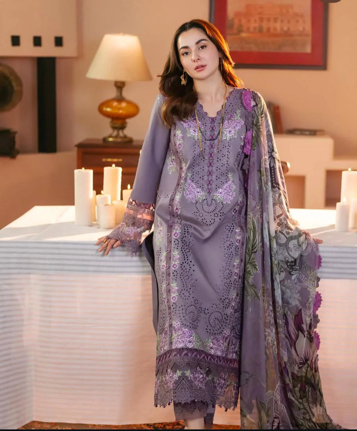 EMBROIDERED LAWN UNSTITCHED 3PC SET | KPA0011