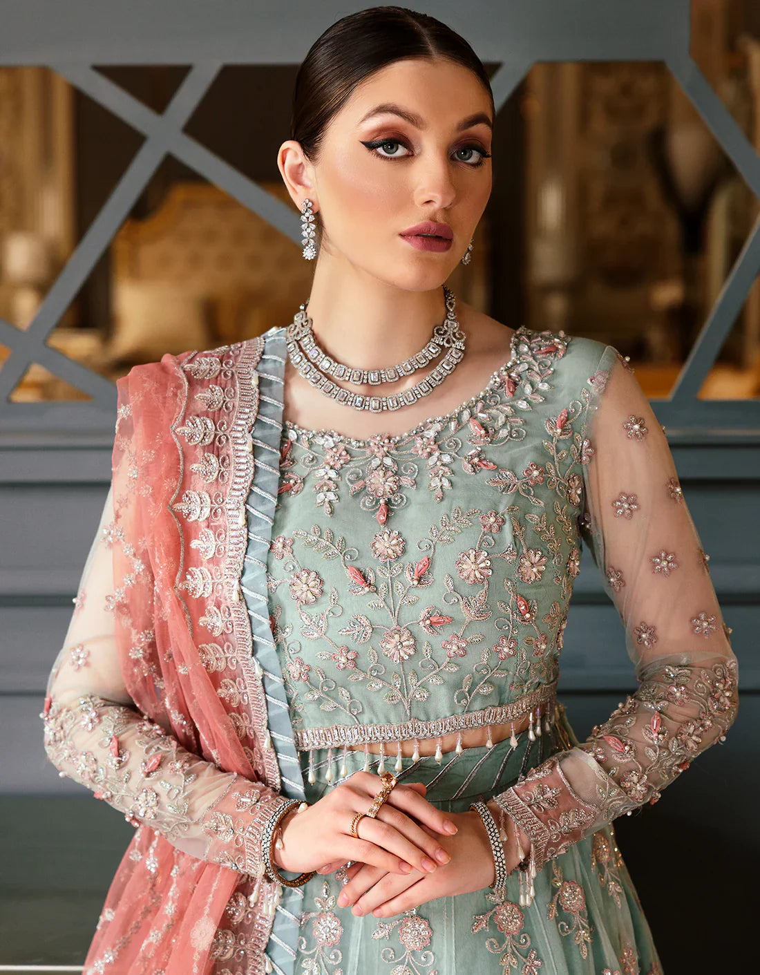 EMAAN ADEEL HEAVY EMBROIDERED UNSTITCHED 3PC MAXI | KPA0117
