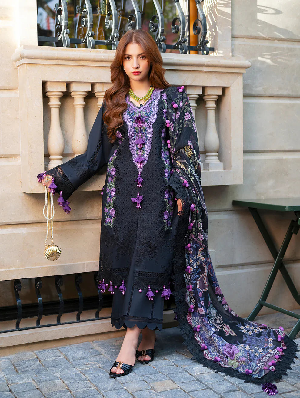 Jade EMBROE LUXURY EMBROIDERED UNSTITCHED 3PC SUIT | KPA0081