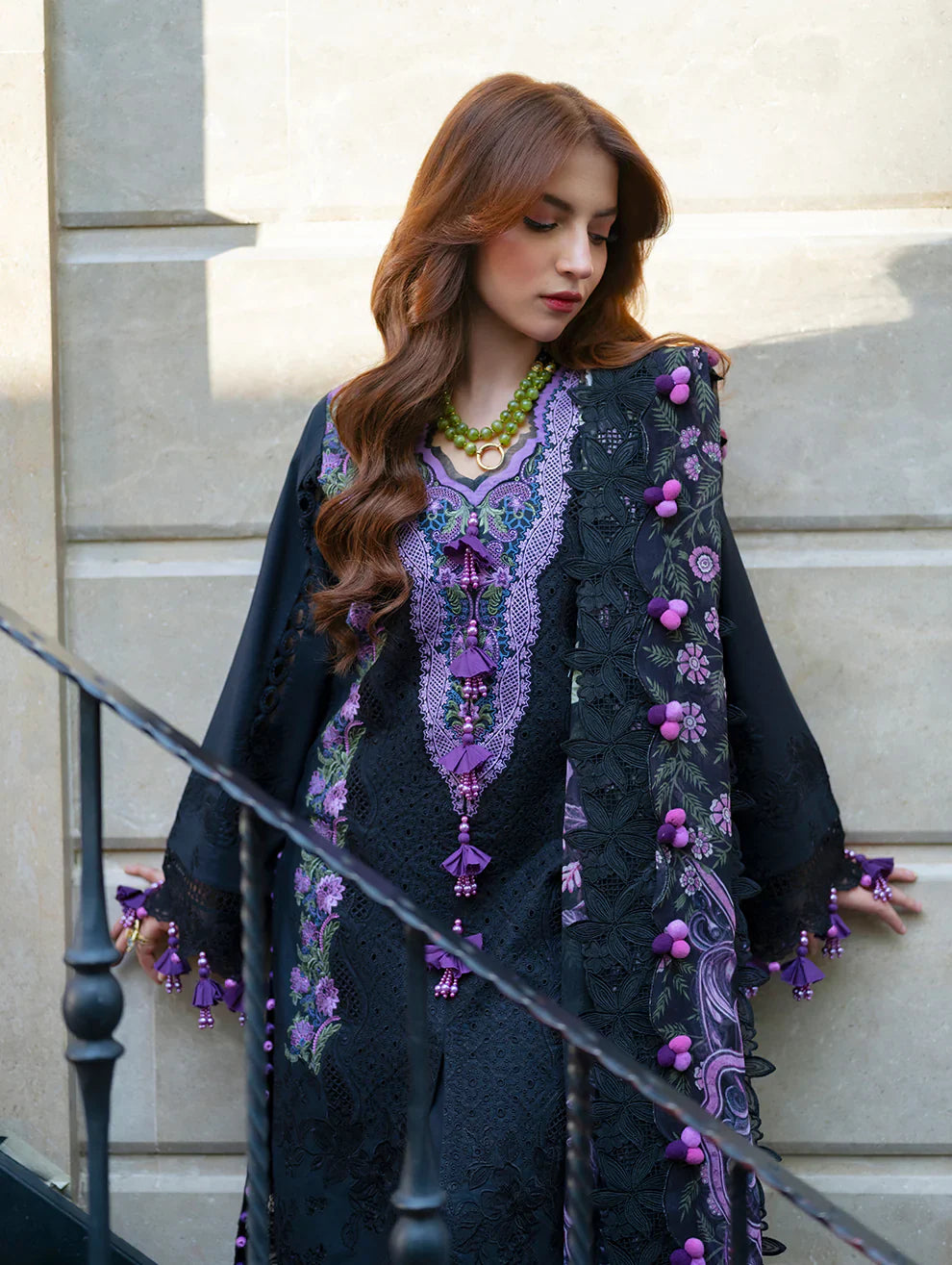 Jade EMBROE LUXURY EMBROIDERED UNSTITCHED 3PC SUIT | KPA0081
