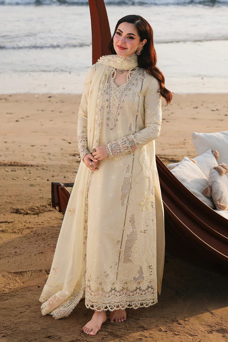 QALAMKAR COTTON EMBROIDERED UNSTICHED 3PC SUIT | KPA0080