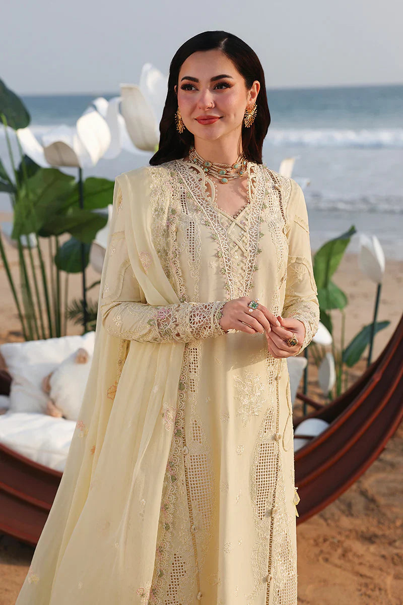 QALAMKAR COTTON EMBROIDERED UNSTICHED 3PC SUIT | KPA0080