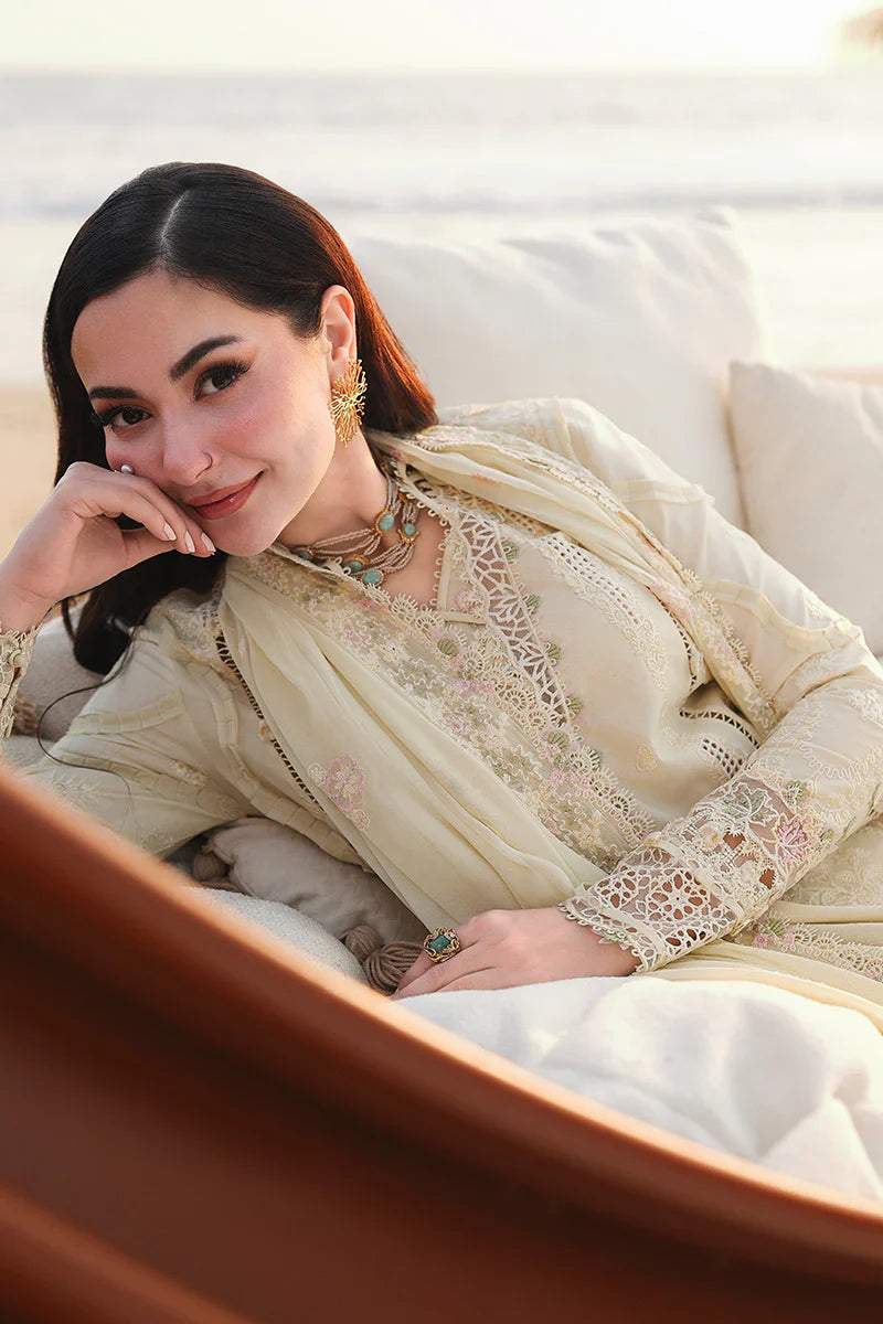 QALAMKAR COTTON EMBROIDERED UNSTICHED 3PC SUIT | KPA0080