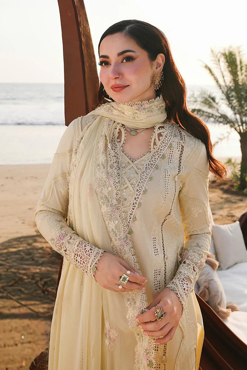 QALAMKAR COTTON EMBROIDERED UNSTICHED 3PC SUIT | KPA0080