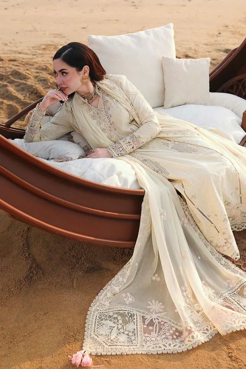 QALAMKAR COTTON EMBROIDERED UNSTICHED 3PC SUIT | KPA0080