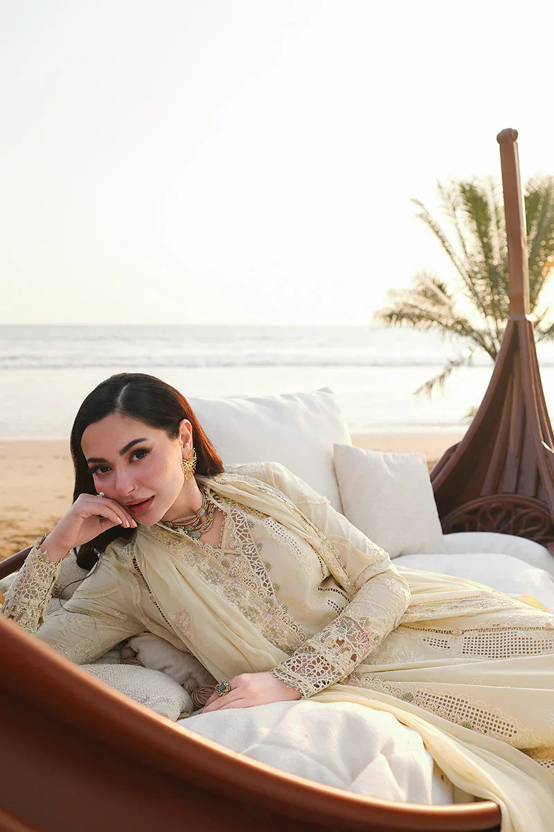 QALAMKAR COTTON EMBROIDERED UNSTICHED 3PC SUIT | KPA0080