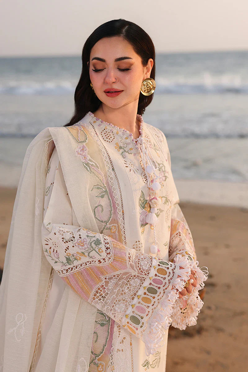 QALAMKAR COTTON EMBROIDERED UNSTICHED 3PC SUIT | KPA0079