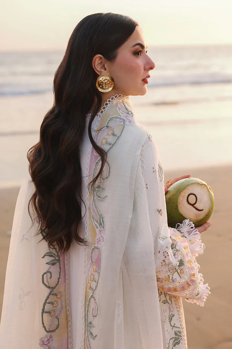 QALAMKAR COTTON EMBROIDERED UNSTICHED 3PC SUIT | KPA0079