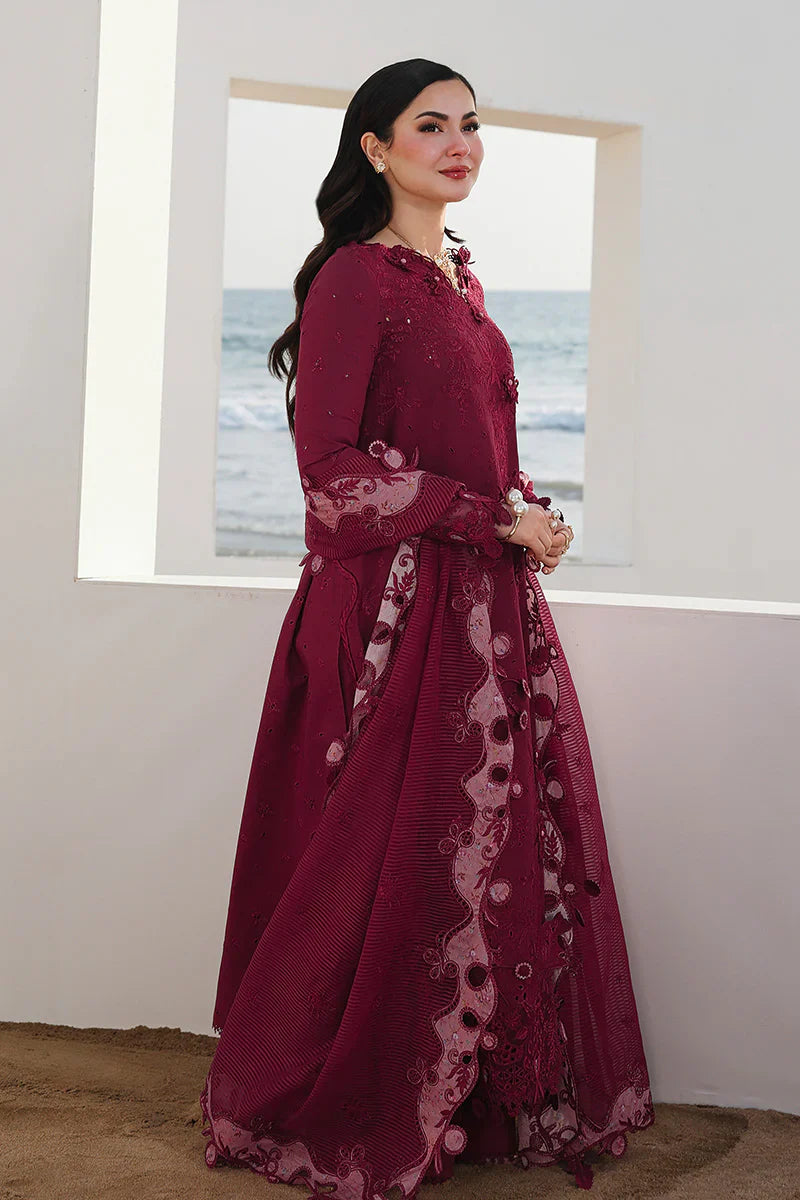 QALAMKAR COTTON EMBROIDERED UNSTITCHED 3PC SUIT | KPA0113