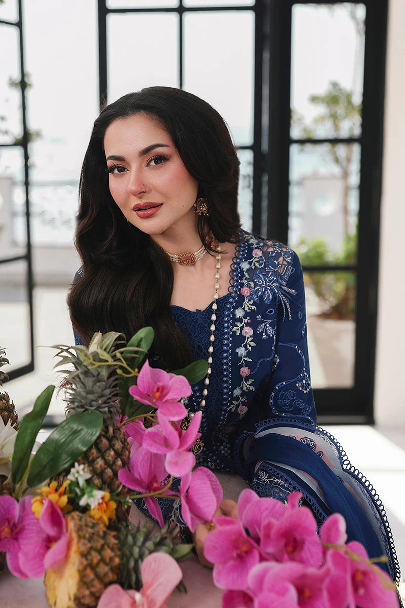 QALAMKAR CHIKENKARI UNSTITCHED 3PC SUIT | KPA0091