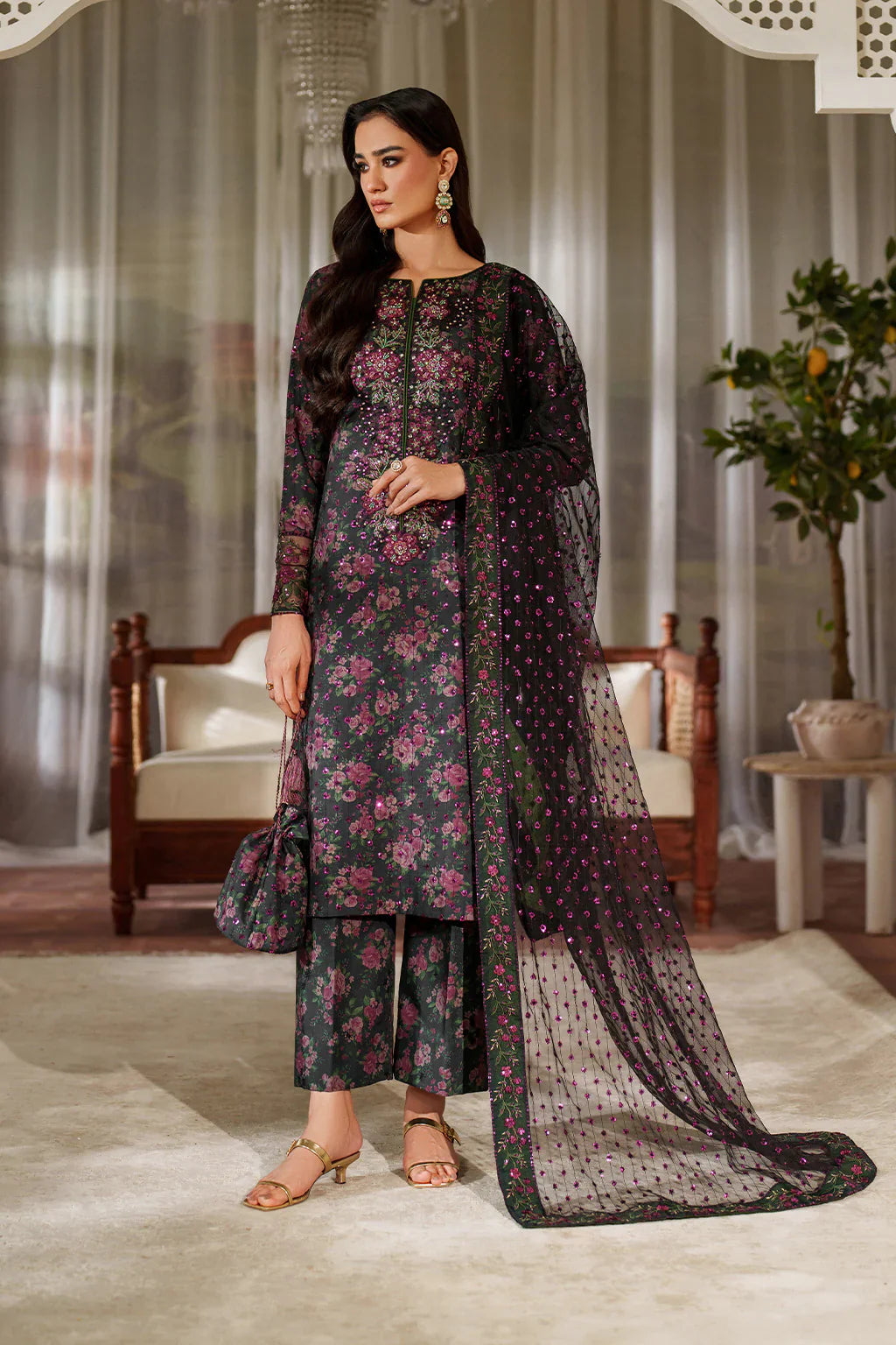 IZNIK LAWN PRINTED UNSTITCHED 3PC SUIT | KPA0103