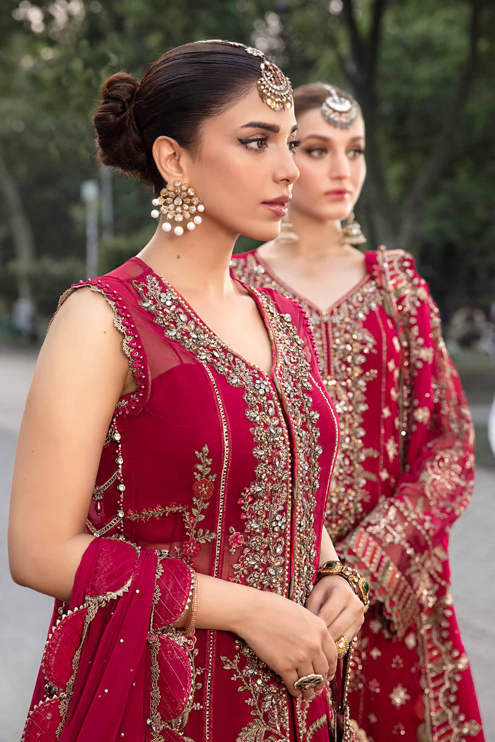 Maria B CHEFFON EMBROIDERED UNSTITCHED 3PC MAXI | KPA0096