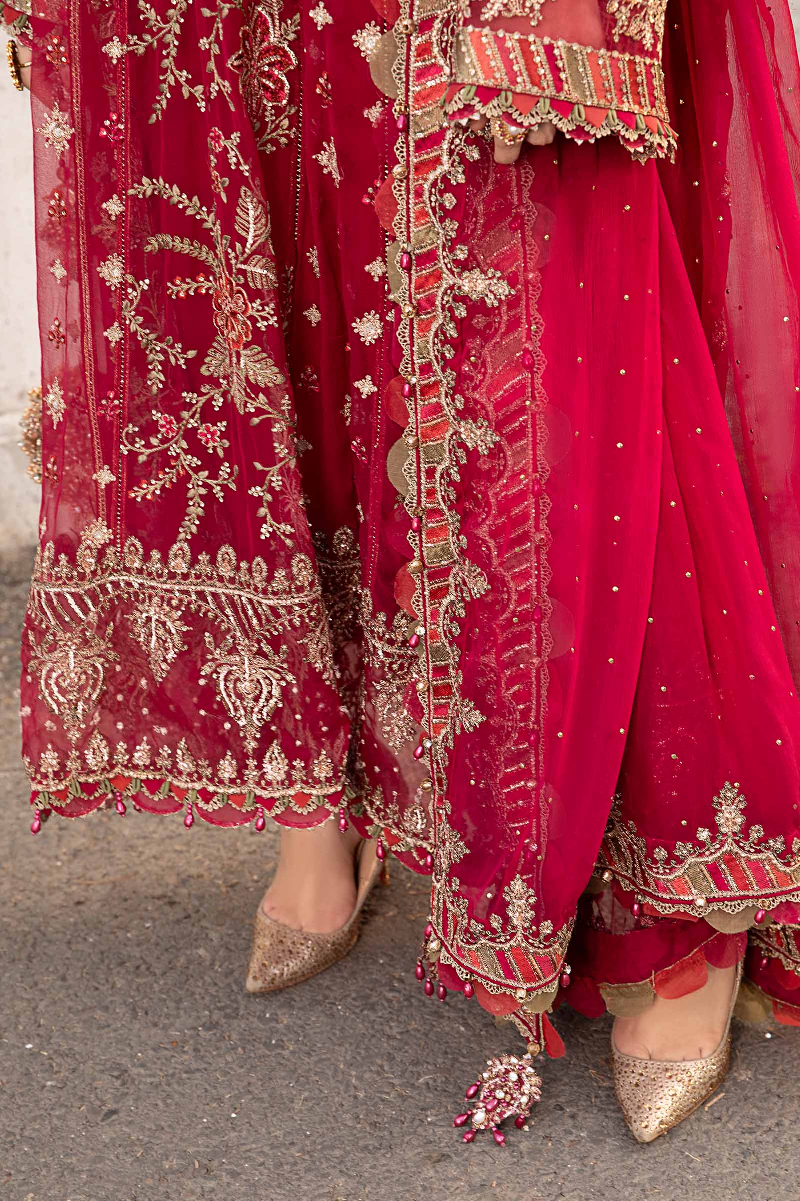 Maria B CHEFFON EMBROIDERED UNSTITCHED 3PC MAXI | KPA0096