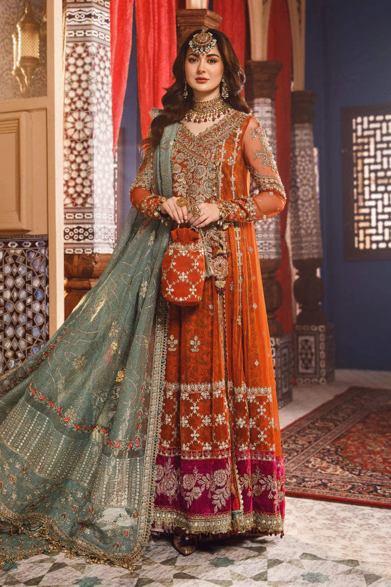 MARIA.B NET HEAVY EMBROIDERED UNSTITCHED 3PC MAXI | KPA0119