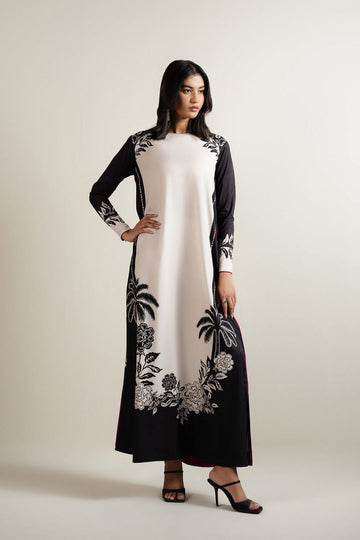 Lulusar Digital Printed 3-Piece Silk Suit ( Design 20)