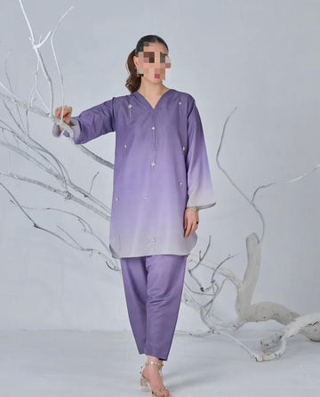 Lulusar Digital Printed 3-Piece Silk Suit ( Design 52)