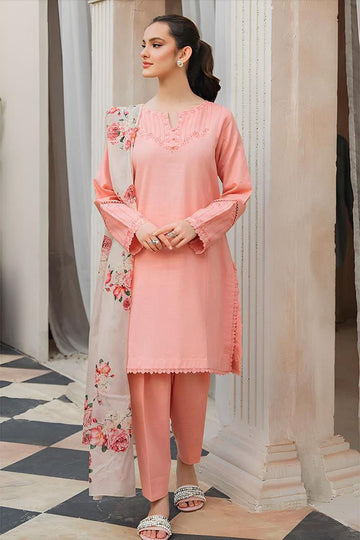 URGE Dhanak 3PC Embroidered Suit ( Article 26)