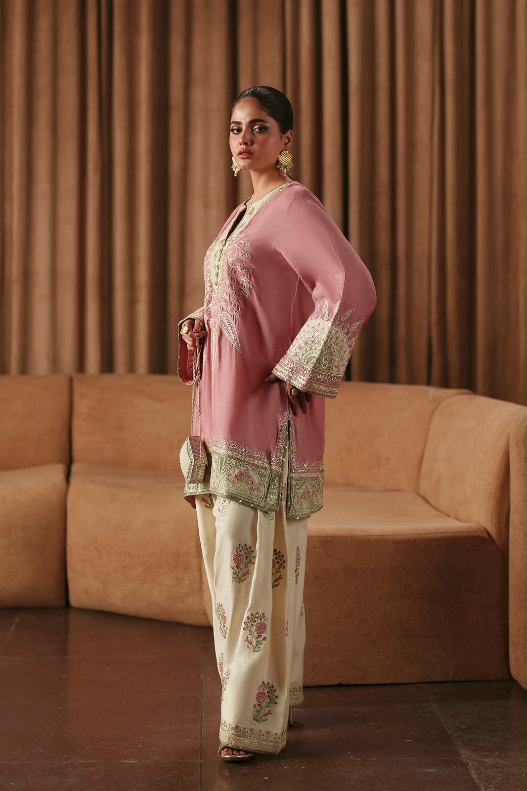 wedding suit in fancy silk
