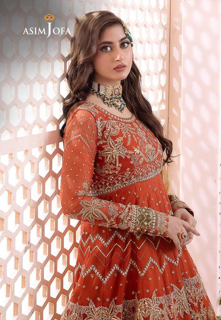 ASIM JOFA HEAVY EMBROIDERED UNSTITCHED 3PC MAXI | KPA0122