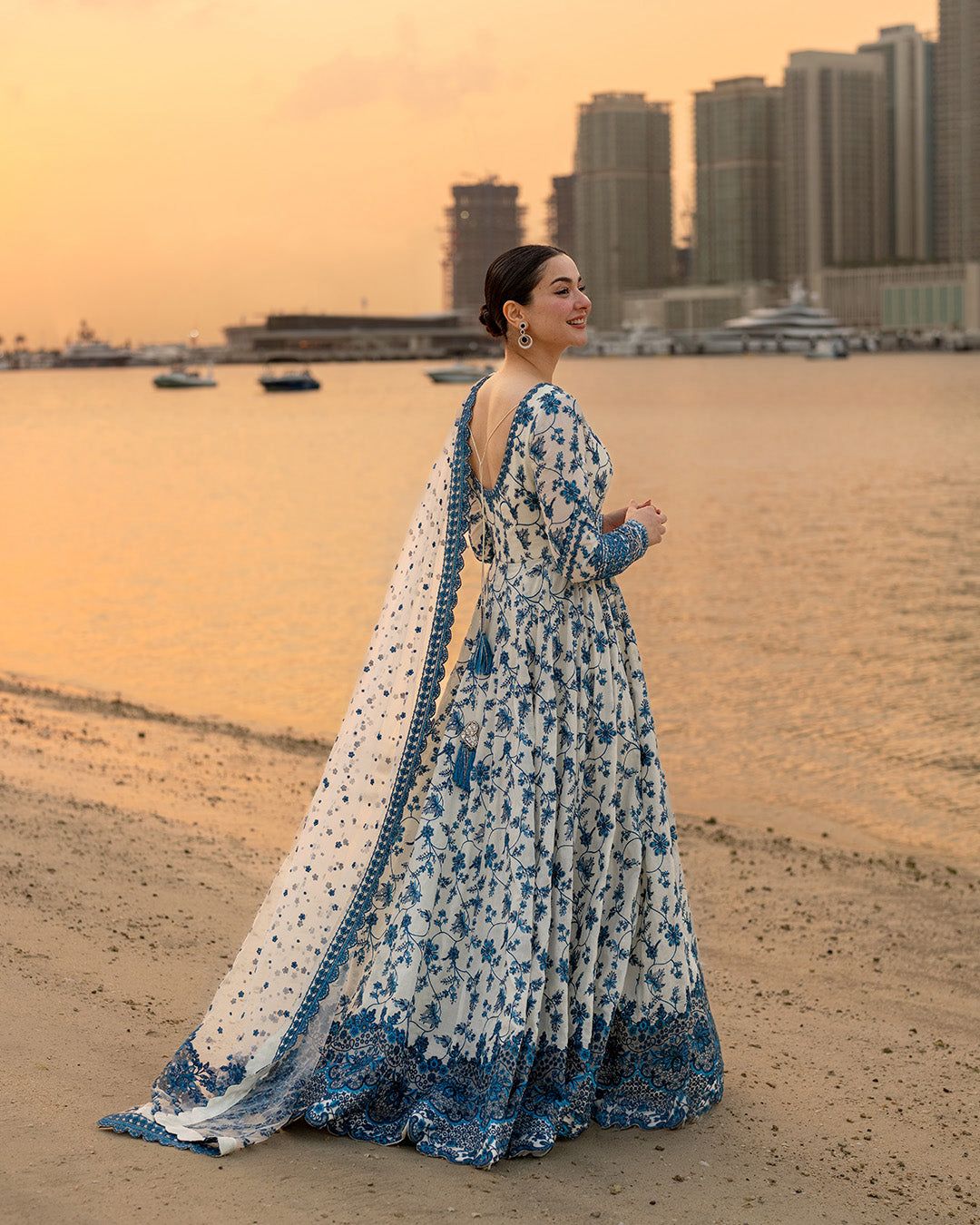 FAIZA SAQLAIN EMBROIDED UNSTITCHED 3PC SUIT | KPA0084
